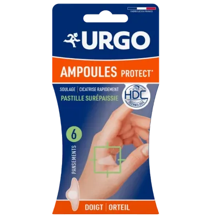 Urgo Ampoules Protect Pastille Surépaissie Doigt Orteil X6
