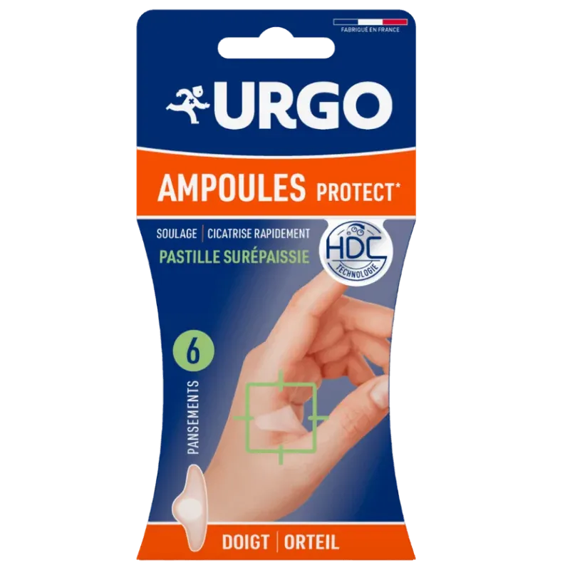 Urgo Ampoules Protect Pastille Surépaissie Doigt Orteil X6