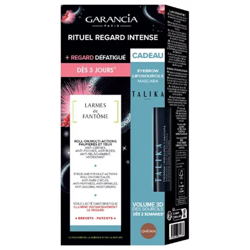 Garancia Larmes de Fantôme 10ml + Talika Liposourcils Mascara Châtain 5ml - Univers Pharmacie Garancia Larmes de Fantôme 10ml + Talika Liposourcils Mascara Châtain 5ml - Univers Pharmacie