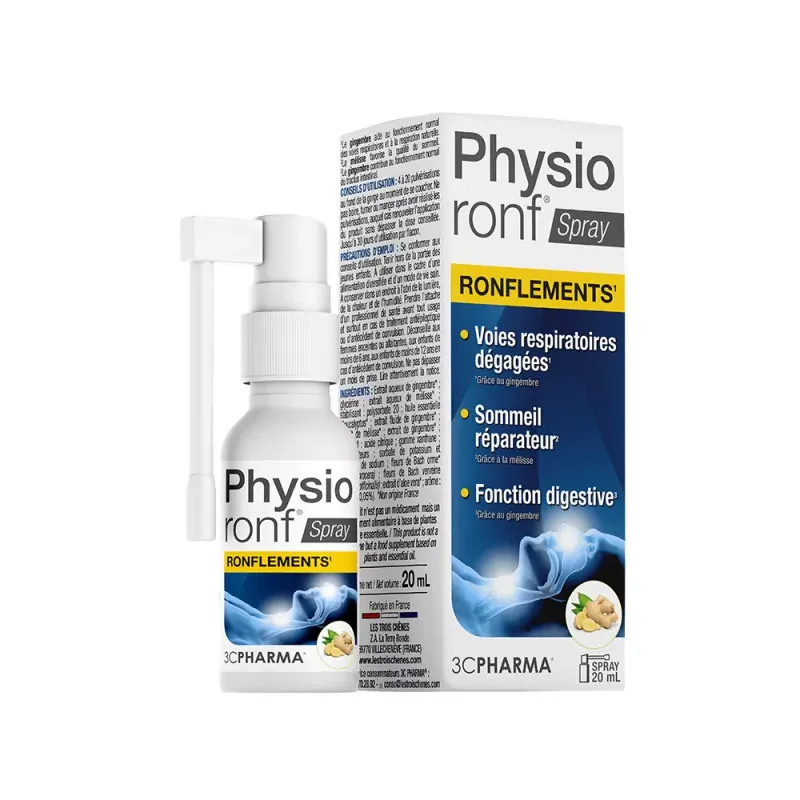 3C Pharma Physioronf Spray Ronflements 20ml - Univers Pharmacie