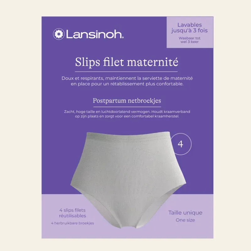 Lansinoh Slips Filets Maternité Taille Unique X4 - Univers Pharmacie