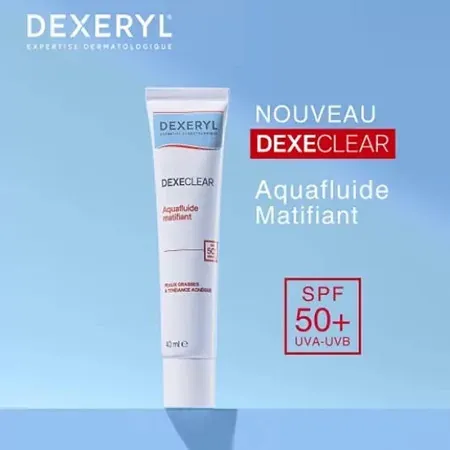 Dexeryl Dexeclear Aquafluide Matifiant SPF50+ 40ml