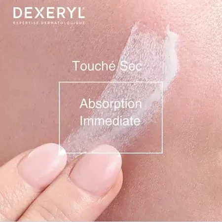 Dexeryl Dexeclear Aquafluide Matifiant SPF50+ 40ml - application