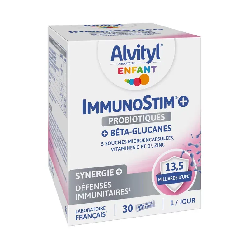 Alvityl ImmunoStim+ Probiotiques 30 sticks - Univers Pharmacie