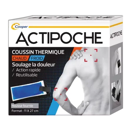 ActiPoche Coussin Thermique Chaud/Froid 11X27cm - Univers Pharmacie