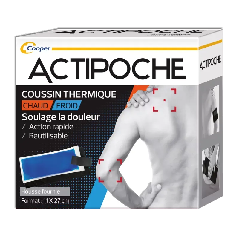 ActiPoche Coussin Thermique Chaud/Froid 11X27cm - Univers Pharmacie