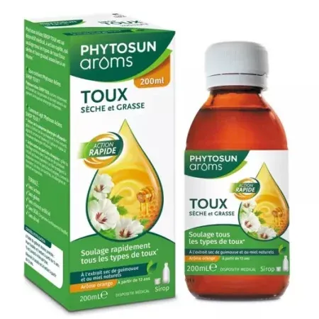 Phytosun Arôms Toux Sèche et Grasse 200ml - Univers Pharmacie