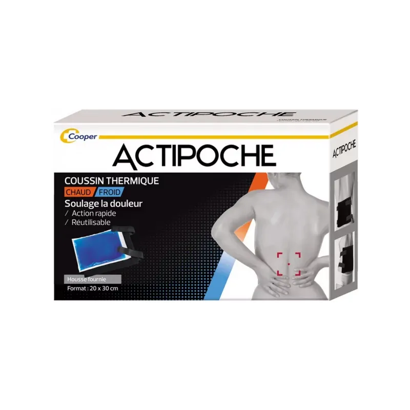 ActiPoche Coussin Thermique Chaud/Froid 20X30cm - Univers Pharmacie