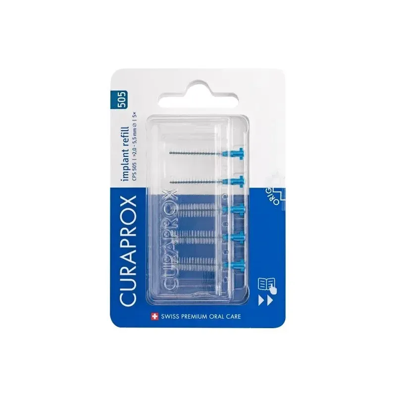 Curaprox Implant Refill CPS 505 5 brossettes interdentaires - Univers Pharmacie Curaprox Implant Refill CPS 505 5 brossettes interdentaires - Univers Pharmacie