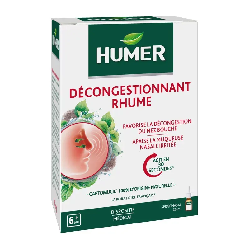 Humer Décongestionnant Rhume 20ml - Univers Pharmacie