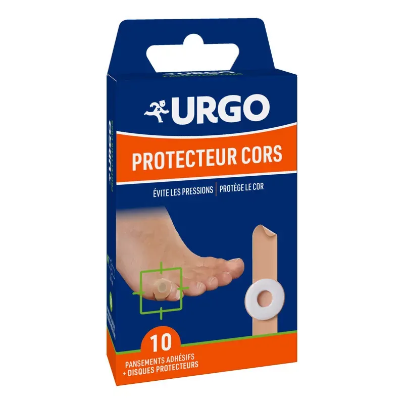 Urgo Protecteur Cors 10 pansements adhésifs - Univers Pharmacie Urgo Protecteur Cors 10 pansements adhésifs - Univers Pharmacie