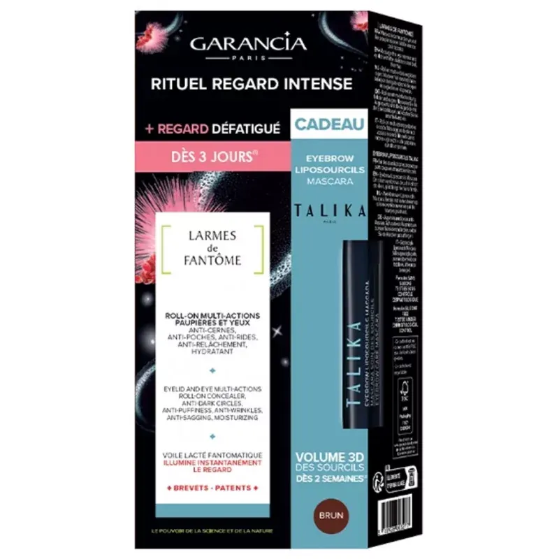 Garancia Larmes de Fantôme 10ml + Talika Liposourcils Mascara Brun 5ml - Univers Pharmacie