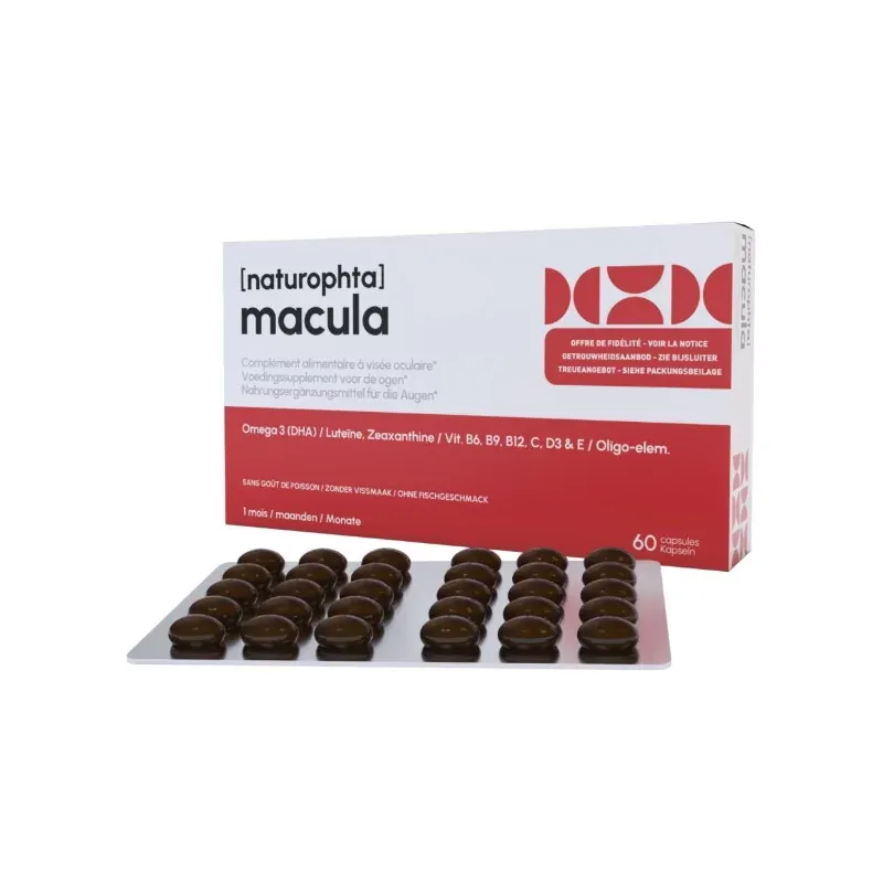 Naturophta Macula 60 capsules - Univers Pharmacie Naturophta Macula 60 capsules - Univers Pharmacie