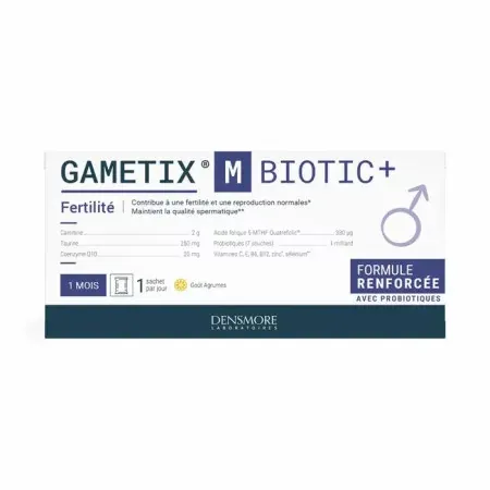 Gametix M Biotic+ Fertilité Homme 30 sachets - Univers Pharmacie