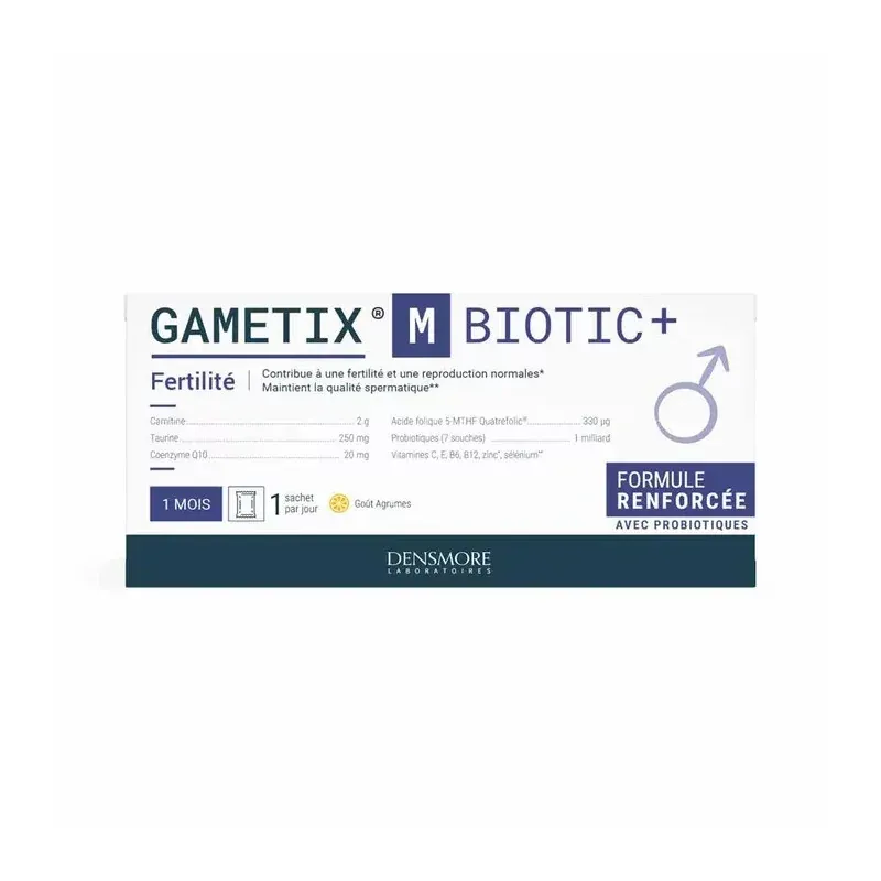 Gametix M Biotic+ Fertilité Homme 30 sachets - Univers Pharmacie