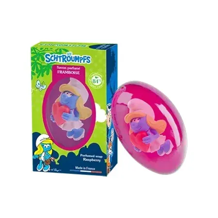 Les Schtroumpfs Savon Parfumé Framboise 80g - Univers Pharmacie