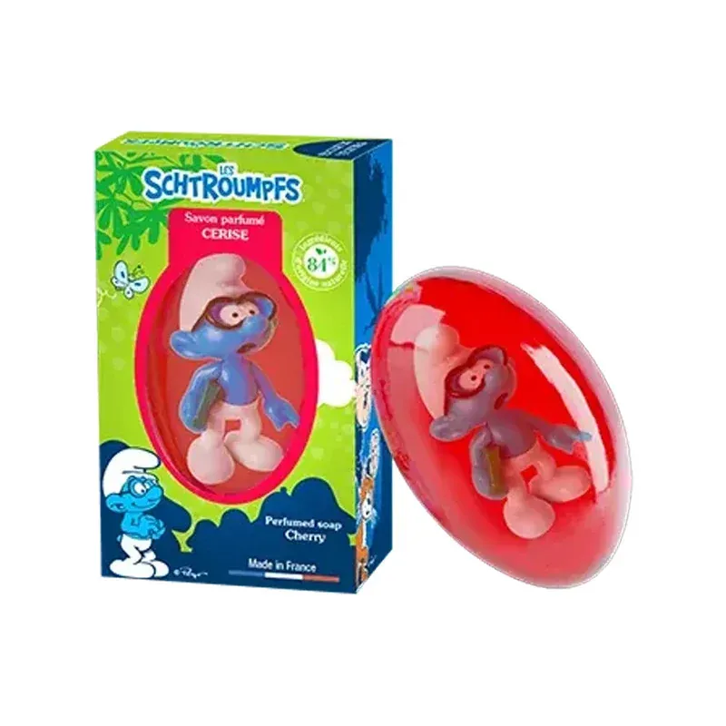 Les Schtroumpfs Savon Parfumé Cerise 80g - Univers Pharmacie