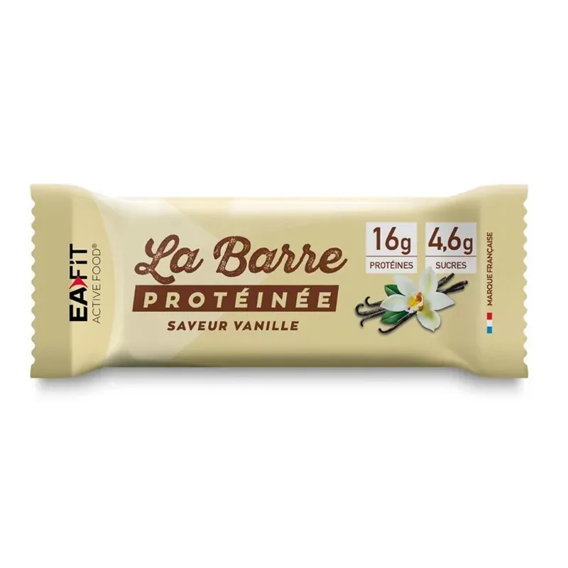 EaFit La Barre Protéinée Saveur Vanille 46g - Univers Pharmacie EaFit La Barre Protéinée Saveur Vanille 46g - Univers Pharmacie