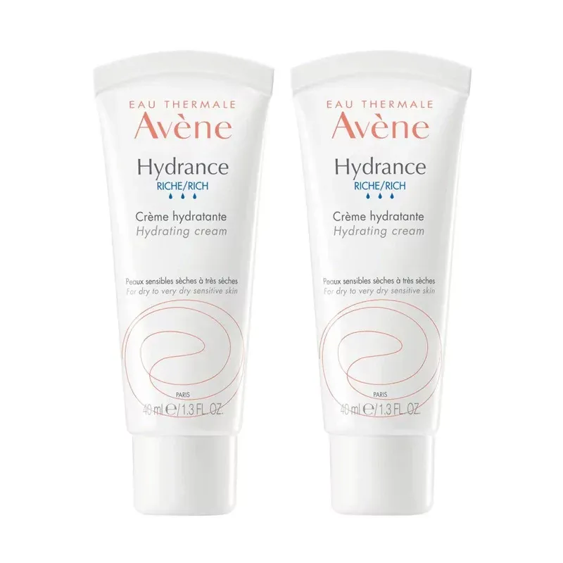 Avène Hydrance Riche Crème Hydratante 2X40ml - Univers Pharmacie Avène Hydrance Riche Crème Hydratante 2X40ml - Univers Pharmacie