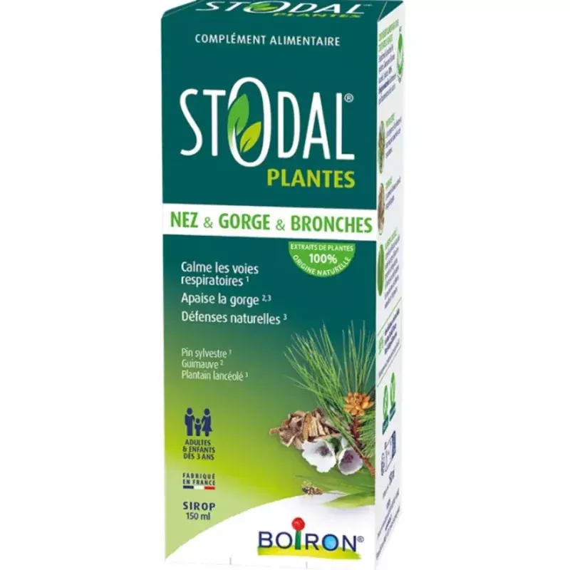 Boiron Stodal Plantes Nez & Gorge & Bronches 150ml - Univers Pharmacie