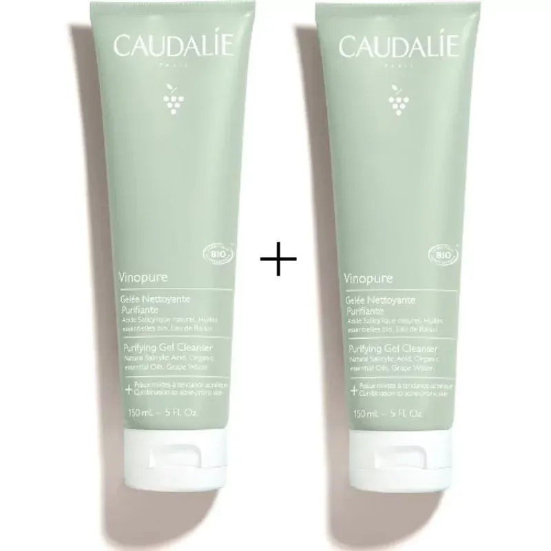 Caudalie Vinopure Gelée Nettoyante Purifiante 2X75ml - Univers Pharmacie