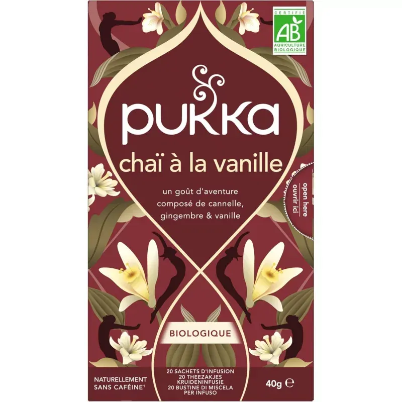 Pukka Chaï à la Vanille 20 sachets  - Univers Pharmacie