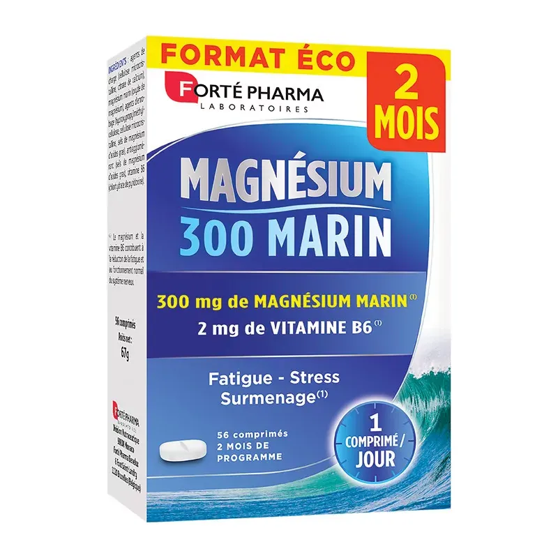 Forté Pharma Magnésium 300 Marin 56 comprimés - Univers Pharmacie