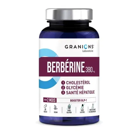 Granions Berbérine 380mg 60 comprimés - Univers Pharmacie