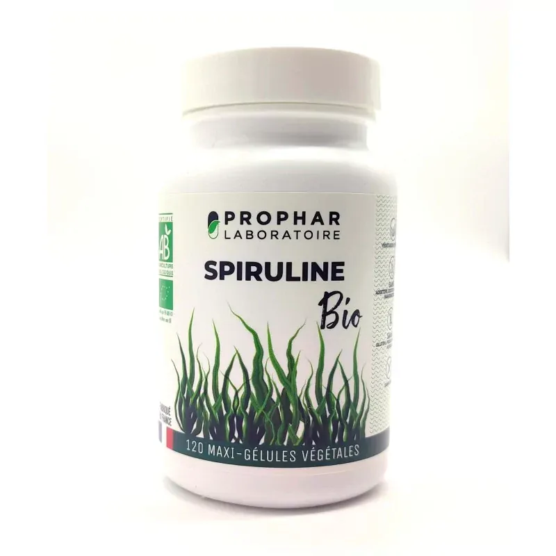 Prophar Spiruline Bio 120 maxi-gélules - Univers Pharmacie