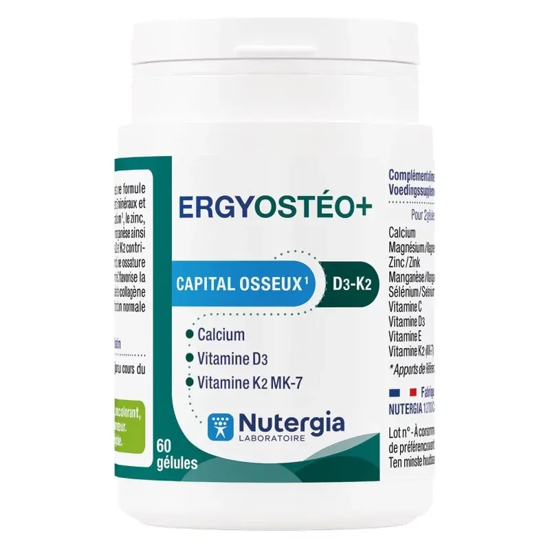 Nutergia Ergyostéo+ 60 gélules - Univers Pharmacie
