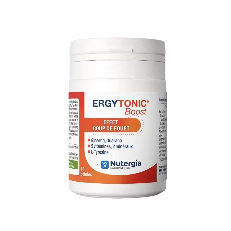 Nutergia Ergytonic Boost 40 gélules - Univers Pharmacie
