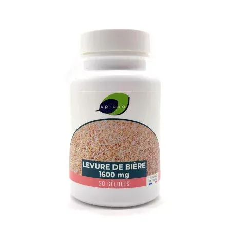 Uprana Levure de Bière 1600mg 50 gélules - Univers Pharmacie