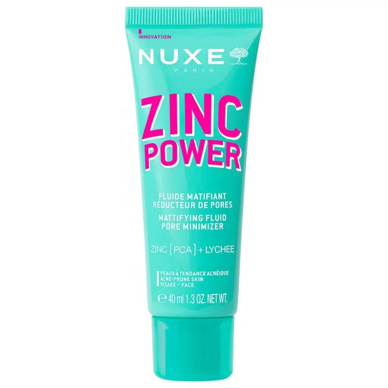 Nuxe Zinc Power Fluide Matifiant Réducteur de Pores 40ml - Univers Pharmacie Nuxe Zinc Power Fluide Matifiant Réducteur de Pores 40ml - Univers Pharmacie