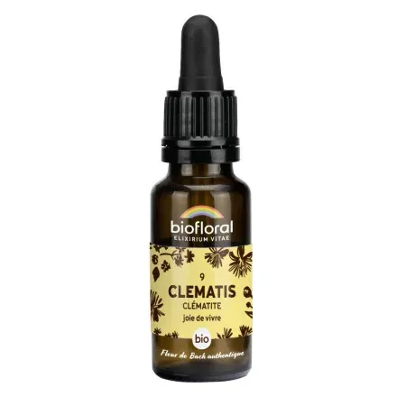 Biofloral N°9 Clématis Bio Joie de Vivre 20ml - Univers Pharmacie