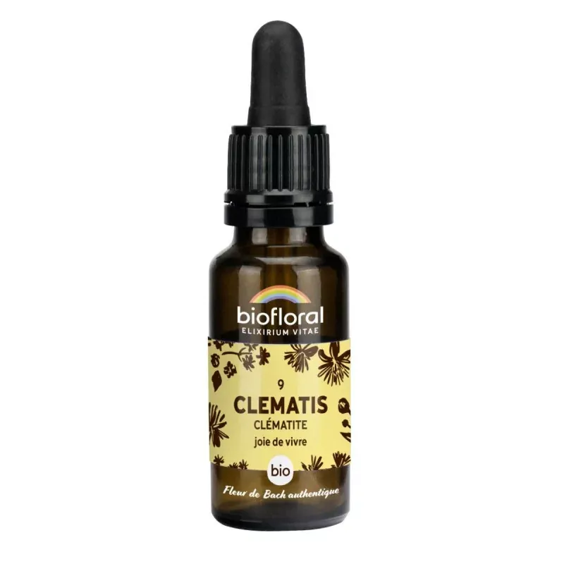 Biofloral N°9 Clématis Bio Joie de Vivre 20ml - Univers Pharmacie