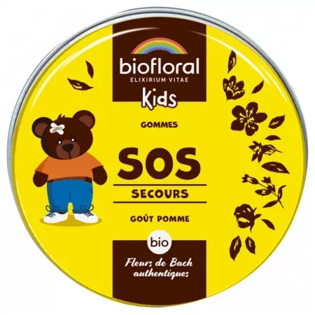 Biofloral Kids Gommes SOS Secours Bio 45g - Univers Pharmacie