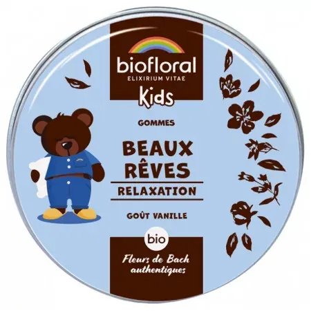 Biofloral Kids Gommes Beaux Rêves Relaxation Bio 45g - Univers Pharmacie