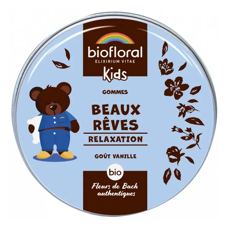 Biofloral Kids Gommes Beaux Rêves Relaxation Bio 45g - Univers Pharmacie
