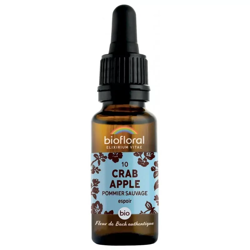 Biofloral N°10 Crab Apple Bio Espoir 20ml - Univers Pharmacie Biofloral N°10 Crab Apple Bio Espoir 20ml - Univers Pharmacie
