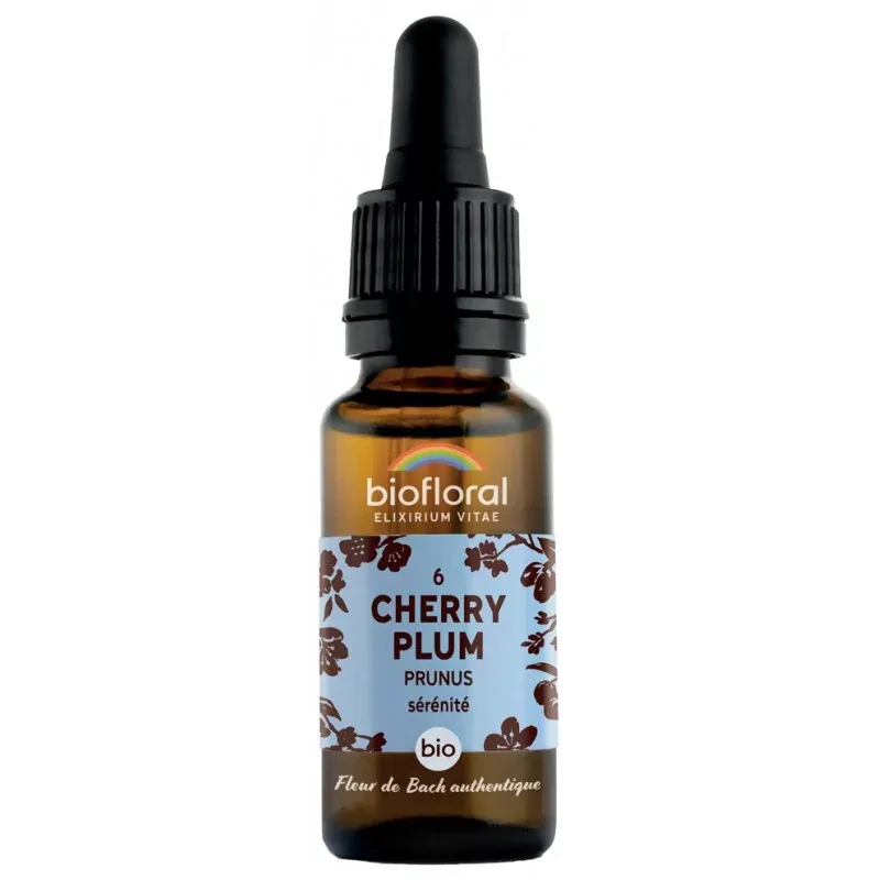Biofloral N°06 Cherry Plum Bio Sérénité 20ml - Univers Pharmacie Biofloral N°06 Cherry Plum Bio Sérénité 20ml - Univers Pharmacie