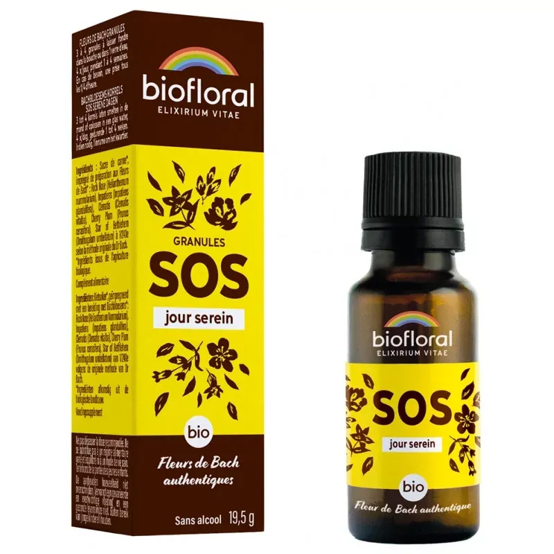 Biofloral Granules SOS Jour Serein Bio 19,5g - Univers Pharmacie