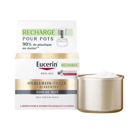Eucerin Hyaluron-Filler + Elasticity Soin de Nuit Recharge 50ml - Univers Pharmacie