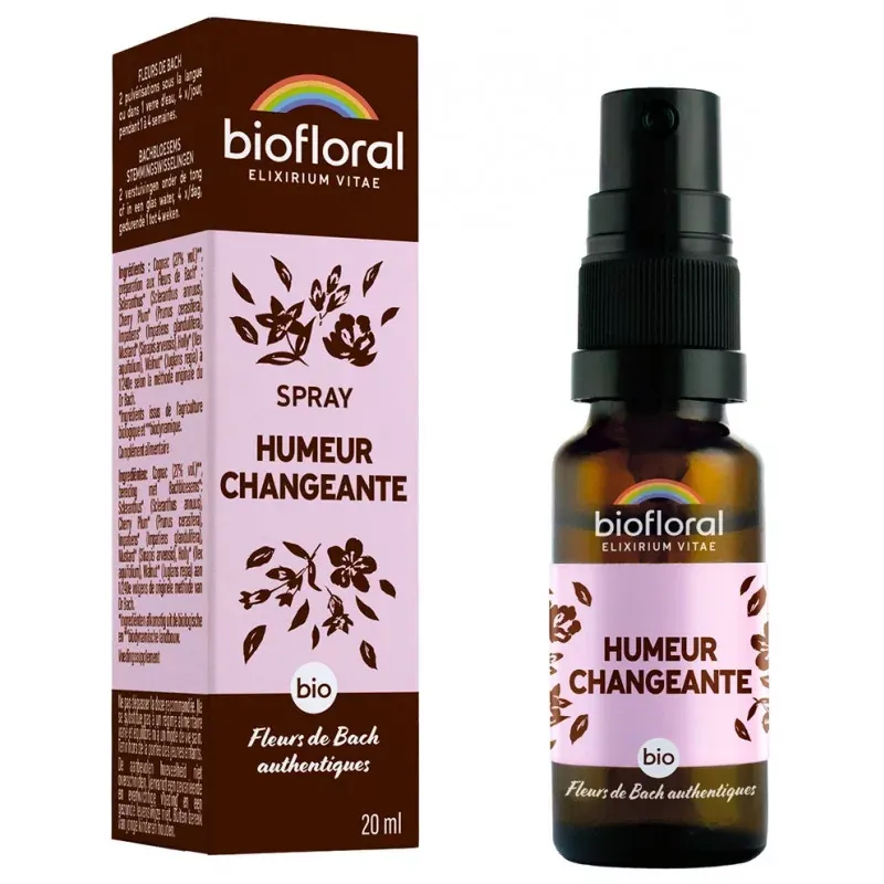 Biofloral Spray Humeur Changeante Bio 20ml - Univers Pharmacie