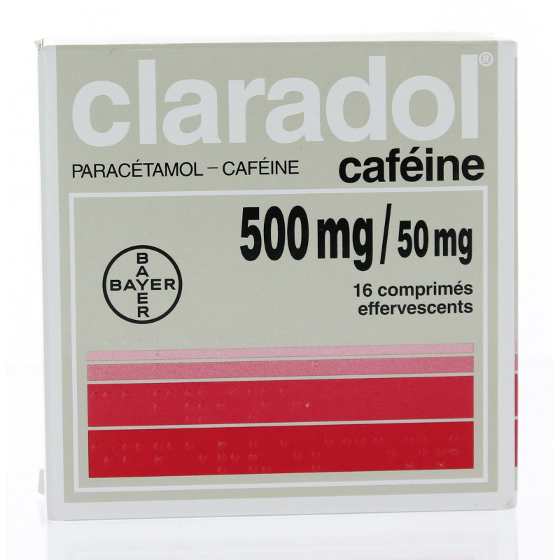 Claradol 500 mg caféine effervescent