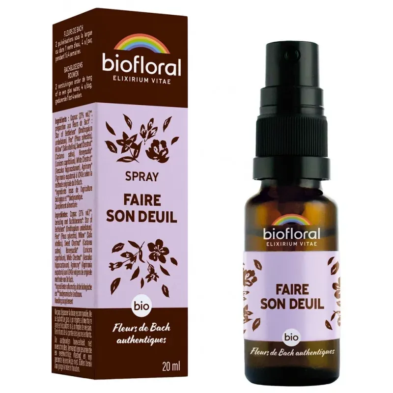 Biofloral Spray Faire son Deuil Bio 20ml - Univers Pharmacie