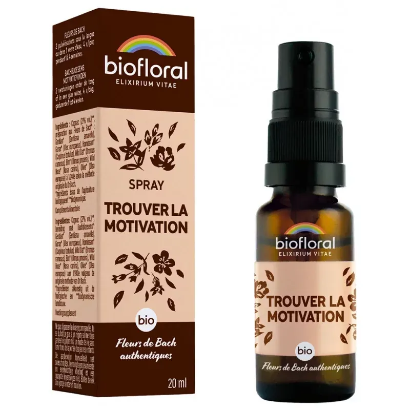 Biofloral Spray Bio Trouver la Motivation 20ml - Univers Pharmacie