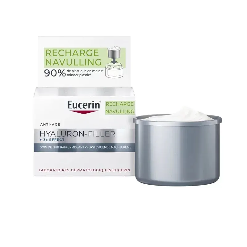 Eucerin Hyaluron-Filler + 3x Effect Soin de Nuit Raffermissant Recharge 50ml - Univers Pharmacie Eucerin Hyaluron-Filler + 3x Effect Soin de Nuit Raffermissant Recharge 50ml - Univers Pharmacie