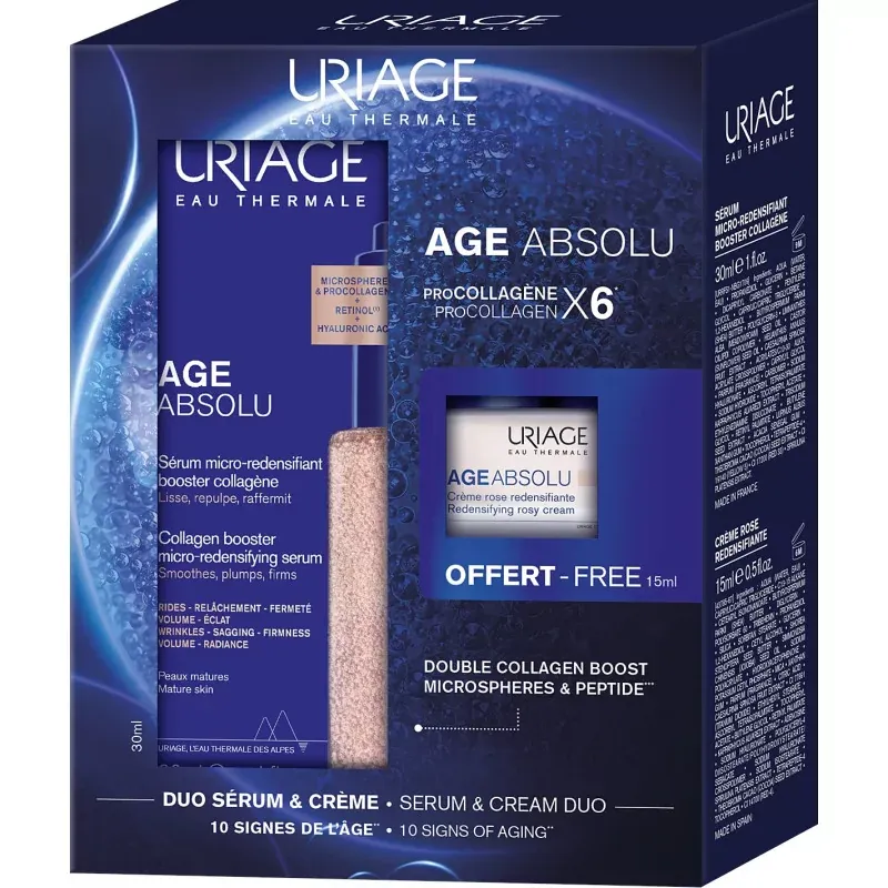 Uriage Age Absolu Duo Sérum & Crème - Univers Pharmacie Uriage Age Absolu Duo Sérum & Crème - Univers Pharmacie