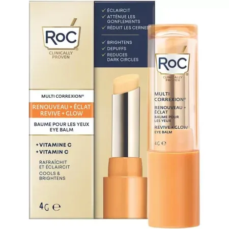 RoC Multi Correxion Renouveau + Éclat Baume Yeux 4g - Univers Pharmacie