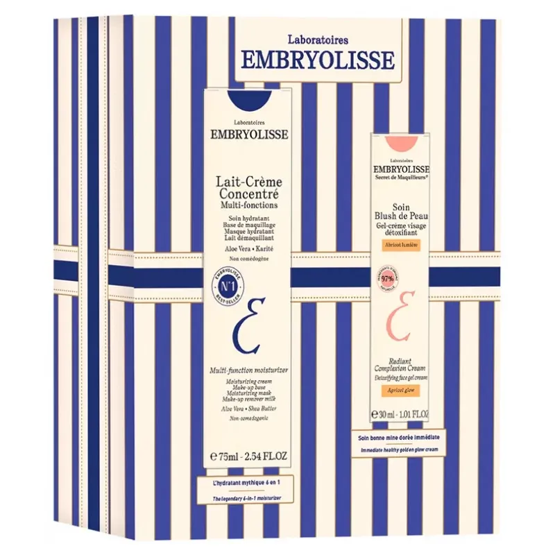 Embryolisse Coffret Lait-Crème Concentré 75ml + Soin Blush de Peau Gel-crème 30ml - Univers Pharmacie